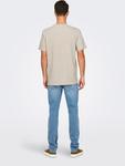 Футболка ONLY & SONS, бежевый - фото 3
