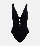 Купальник Lenora с бантом Karla Colletto, черный - фото