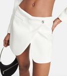 Мини-юбка с запахом Coperni, Optic White - фото 4