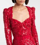 Платье миди с пайетками Nicky Hilton Leyla Rebecca Vallance - фото 4