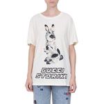 Футболка (WMNS) Gucci Bunny Pattern Crewneck Short Sleeve For White, кремовый - фото 2