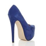 Туфли-лодочки на платформе и высоком каблуке AJVANI, синий - фото 4