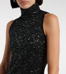 Платье макси Berlina с пайетками Max Mara, Argento Nero - фото 4