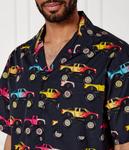 Эгейская рубашка Oversize fit Hugo, синий - фото 4