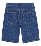 Джинсовые шорты с логотипом Balmain Kids, синий - фото 4