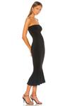 Платье Norma Kamali Strapless Fishtail, черный - фото 2