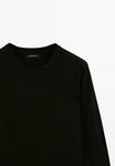 Джемпер Massimo Dutti CREW NECK SWEATER, Black - фото 10