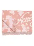 Шарф с логотипом Acne Studios, розовый - фото 2