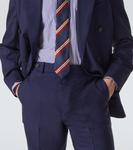 Шерстяные брюки Dunhill, Spring Navy - фото 5