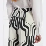 Расклешенные брюки по фигуре Marella, экрю - фото 4