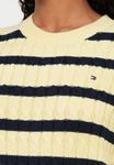 Джемпер Tommy Hilfiger CABLE, Zesty Yellow/Dark Navy/Multi-Coloured - фото 6