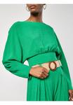 Блуза Apricot CROP BATWING OPEN BACK, Green - фото 4