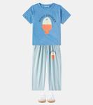 Прямые джинсы Morning Egg Bobo Choses, светло-синий - фото 2