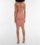 Платье миди с жаккардом и логотипом Off-White, Nude Brown - фото 3