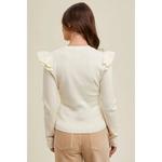 Топ из жоржета в кремовом цвете WISHLIST - фото 3