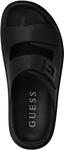 Сандалии GUESS mens Vugon, Black Saffiano Texture 002 - фото 5