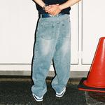 Джинсы унисекс MIND ERROR, синий - фото 4