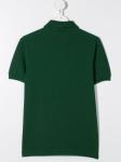 Однотонная рубашка-поло Lacoste Kids, зеленый - фото 2