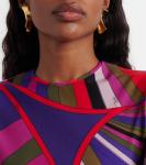 Мини-платье из джерси с принтом Pucci, Multicolor - фото 4