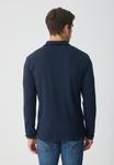 Поло Pier One LONG SLEEVED WAFFLE POLO, Sky Captain /Dark Blue - фото 3