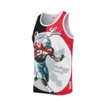 Мужская сублимированная майка Eddie George Black, Scarlet Ohio State Buckeyes Mitchell & Ness, черный - фото 3