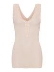 Топ из хлопка Lacey в цвете Rosie Beige Seamless Basic - фото