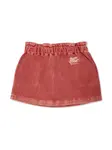 Юбка с вышитым логотипом ETRO KIDS, красный - фото 2