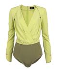 Боди Elisabetta Franchi, салатовый - фото