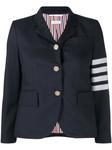 Thom Browne блейзер с полосками 4-Bar, синий - фото