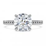 Кольцо-Солитер «Вечность» Swarovski - фото 3