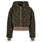 Куртка Urban Classics Short Oversized AOP Sherpa, коричневый - фото 3