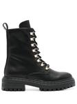 TWINSET декорированные ботинки на шнуровке, черный - фото