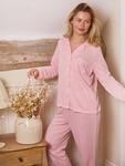 Пижамный комплект с рубчиком Loungeable, Pink - фото 2