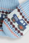 Вышитые варежки Jojo Maman Bébé, Blue Fairisle - фото 3
