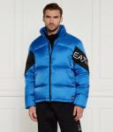 Пуховик мужской Ea7 утепленный с воротником-стойкой, синий - фото 3