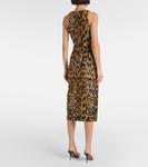 Платье миди из жаккарда Alaïa, цвет noir/multicolor - фото 3