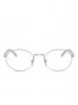 Prada Eyewear PRB55V oval-frame очки, серебряный - фото