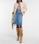 Рубашка из хлопка в клетку Idety Marant Etoile, розовый - фото 2