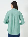 Свободная рубашка из льна Crew Clothing, Teal Blue - фото 3