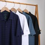 Поло Tom Baine Performance Stretch Plaid с коротким рукавом, черный - фото 4