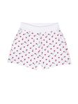 Monnalisa cherry-print cotton shorts, белый - фото