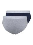 Трусы Hanro 2er Pack s Cotton Essentials, цвет light melange/deep navy - фото 2