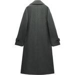 Пальто женское серое ZARA - фото 3