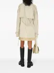 Шелковый тренч BURBERRY, нейтральный - фото 4