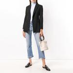 Смешанный эффект Блейзер THEORY, черный - фото 4