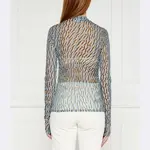 Узкая блузка Marella, синий - фото 3