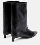 Кожаные ботильоны Jil Sander, черный - фото 3