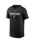 Мужская черная футболка Pittsburgh Pirates Team Engineered Performance Performance Nike, черный - фото 3