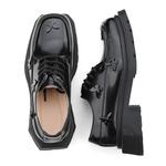 Туфли унисекс низкие черный Hanqiaoriji - фото 5