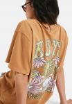 Футболка Roxy Print T-shirt, Cmd0/Light Brown - фото 4